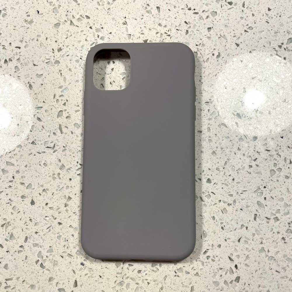 matte grey iPhone 12 Plus phone case